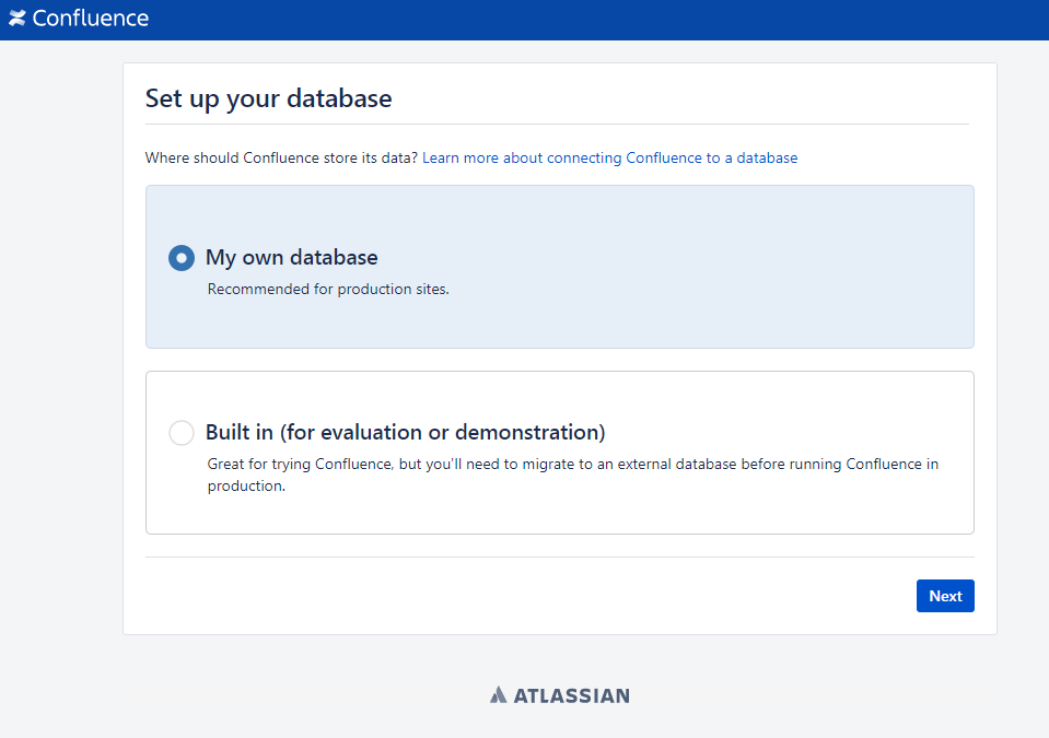 Database selection