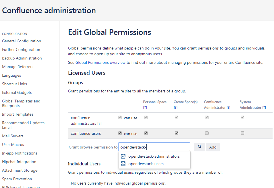 Add group to permissions