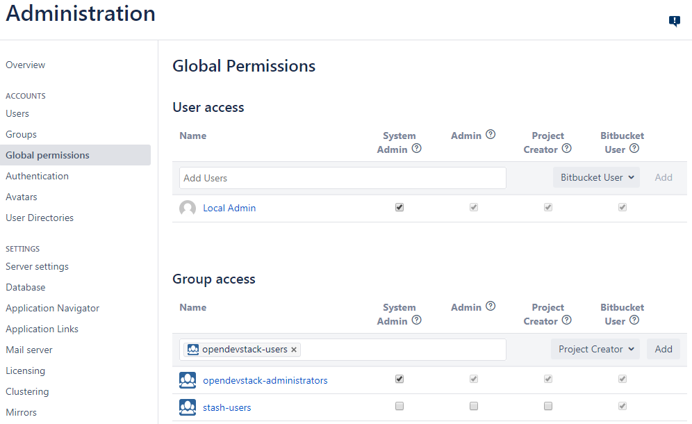 Add permission - users